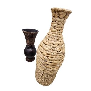 Natural Woven Vase Set